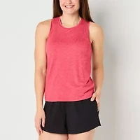 Xersion Everyday Womens High Neck Sleeveless Shelf Bra Tank Top