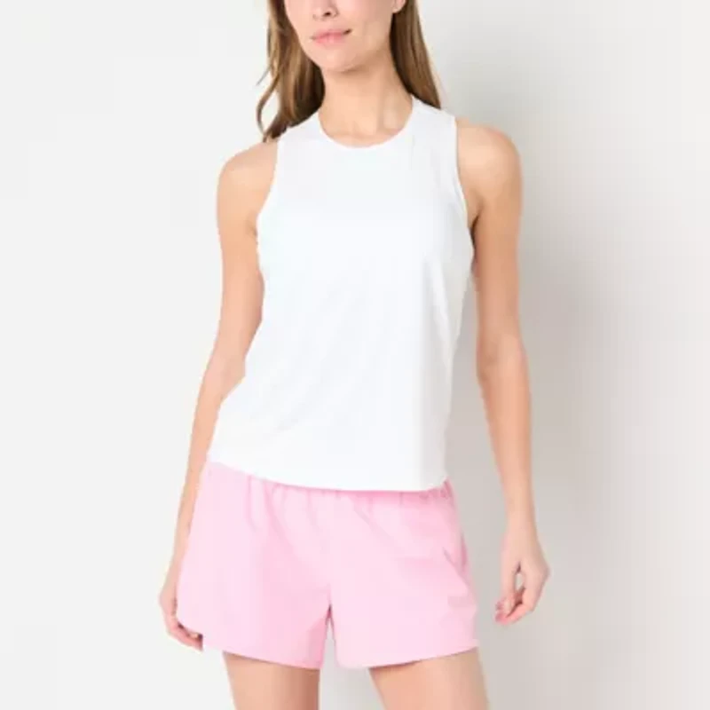 Xersion Everyday Womens High Neck Sleeveless Shelf Bra Tank Top