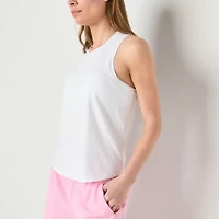 Xersion Everyday Womens High Neck Sleeveless Shelf Bra Tank Top