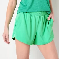 Xersion Everyday Womens Mid Rise Pull-On Short