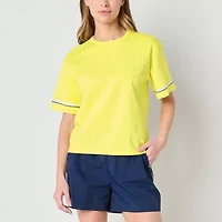 Xersion Womens Cotton Crew Neck Short Sleeve T-Shirt