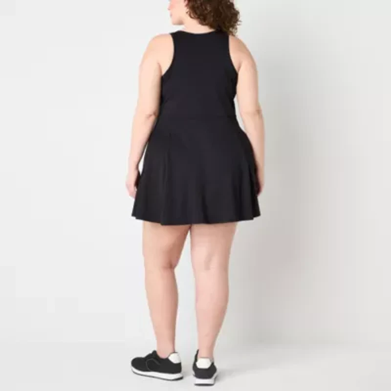 Xersion Everultra-Lite Womens Plus Sleeveless Built Bra Tennis Dress