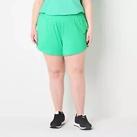 Xersion Everyday Women Plus Mid Rise Pull-On Short