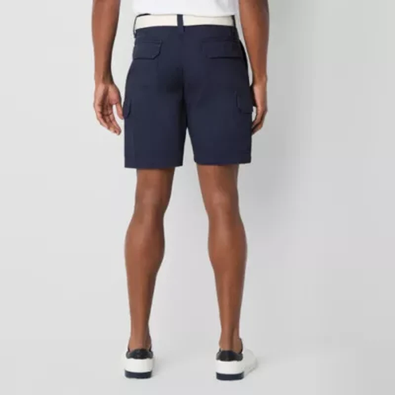 U.S. Polo Assn. Belted Mens 9 1/2" Stretch Fabric Cargo Short