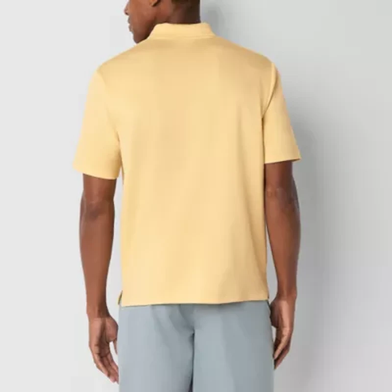Stylus Mens Short Sleeve 1/4 Zip Scuba Polo Shirt