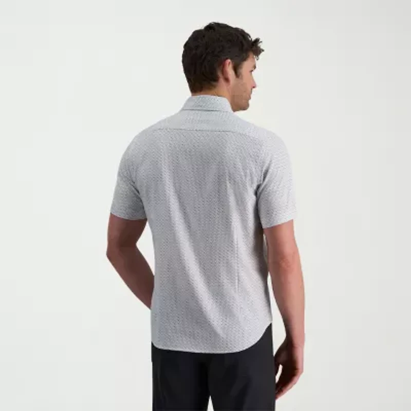 Haggar Performance Mens Regular Fit Short Sleeve Polo Shirt