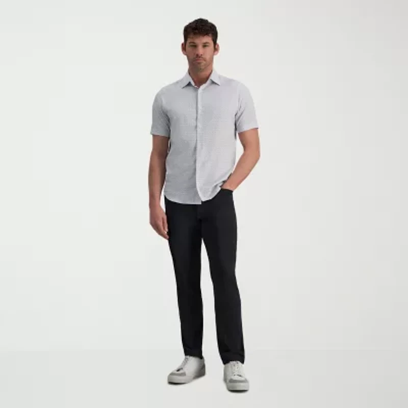 Haggar Performance Mens Regular Fit Short Sleeve Polo Shirt