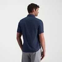 Haggar Performance Mens Regular Fit Short Sleeve Polo Shirt