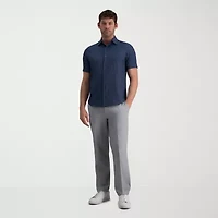Haggar Performance Mens Regular Fit Short Sleeve Polo Shirt