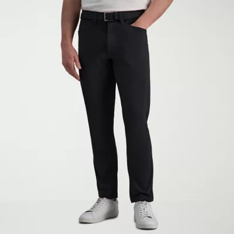 Haggar Sport Mens Straight Fit Flat Front Pant