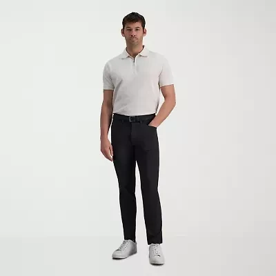 Haggar Sport Mens Straight Fit Flat Front Pant