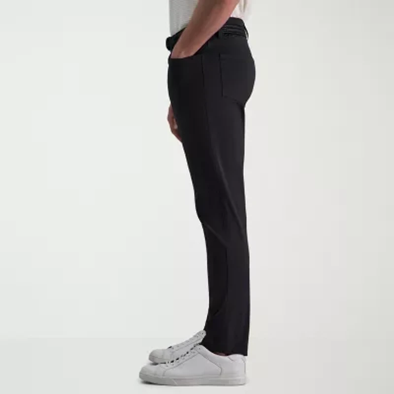 Haggar Sport Mens Straight Fit Flat Front Pant