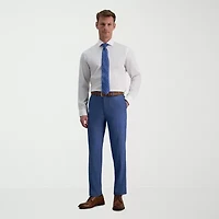 Haggar Mens Slim Fit Wrinkle Free Long Sleeve Dress Shirt