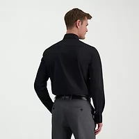 Haggar Mens Slim Fit Wrinkle Free Long Sleeve Dress Shirt