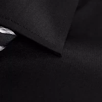 Haggar Mens Slim Fit Wrinkle Free Long Sleeve Dress Shirt