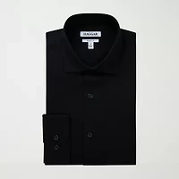 Haggar Mens Slim Fit Wrinkle Free Long Sleeve Dress Shirt