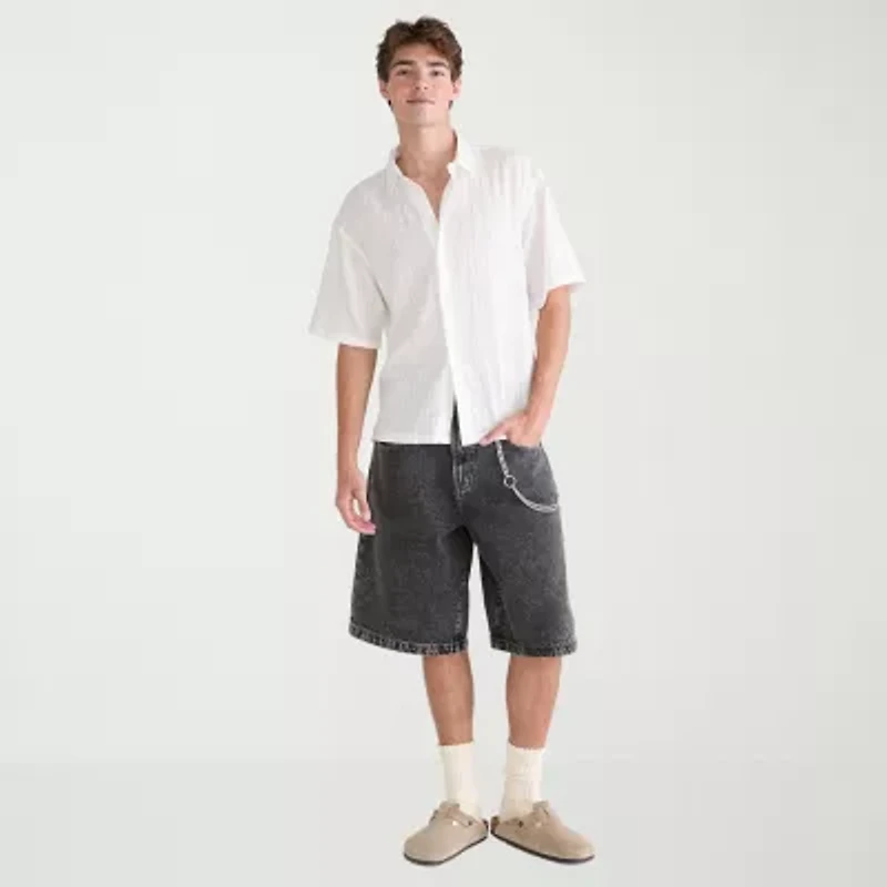 AEROPOSTALE Mens Short Sleeve Regular Fit Button-Down Shirt