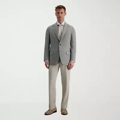 Haggar JMH Tailored Prince Of Wales Mens Plaid Modern Fit Sport Coat