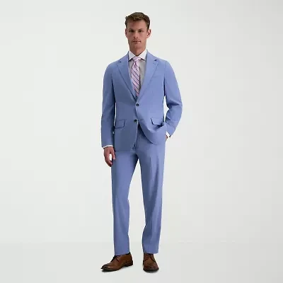 Haggar JMH Mens Stretch Fabric Slim Fit Flat Front Suit Pant