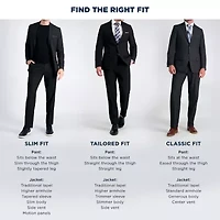 Haggar JMH Mens Stretch Fabric Slim Fit Flat Front Suit Pant