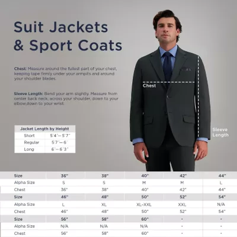 Haggar JMH Mens Slim Fit Suit Jacket