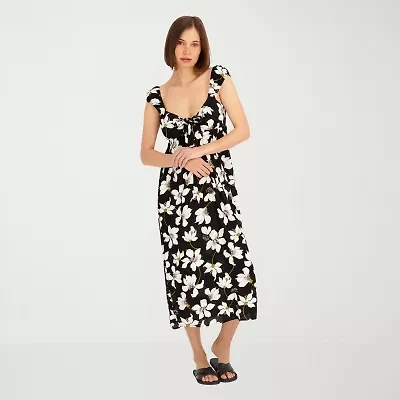 VOLCOM Womens Juniors Midi Sundress