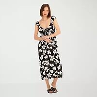VOLCOM Womens Juniors Midi Sundress