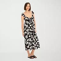 VOLCOM Womens Juniors Midi Sundress