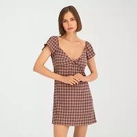 VOLCOM Womens Juniors Short Sleeve Sundress