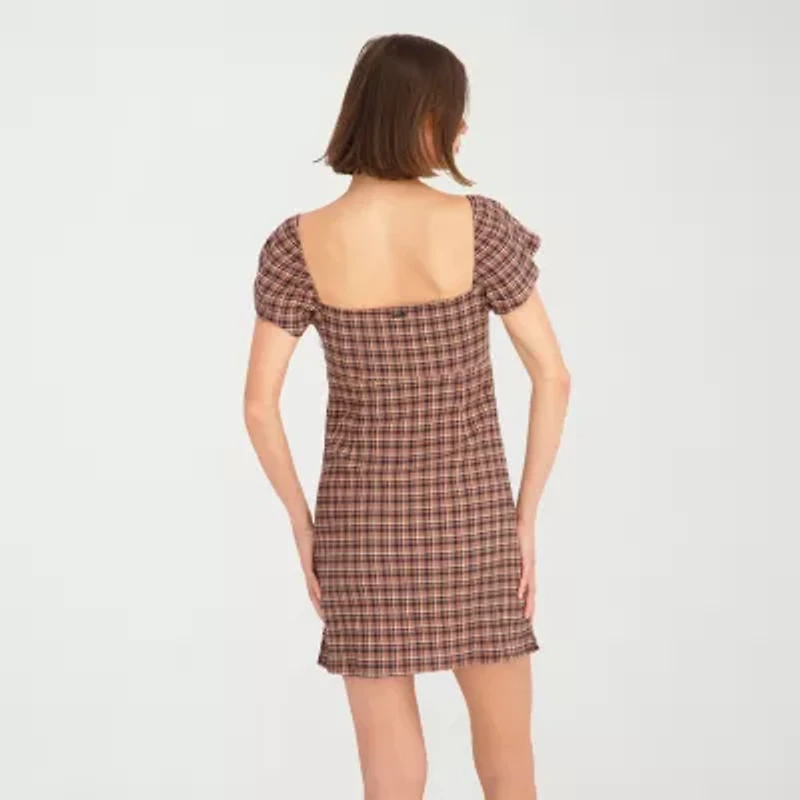 VOLCOM Womens Juniors Short Sleeve Sundress