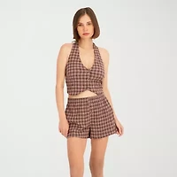 VOLCOM Womens Juniors V Neck Sleeveless Vest