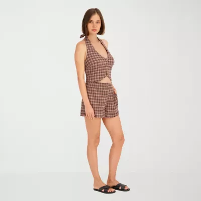 VOLCOM Womens Juniors V Neck Sleeveless Vest