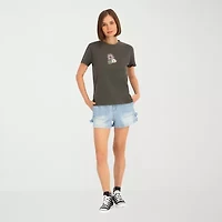 VOLCOM Womens Crew Neck Short Sleeve Graphic T-Shirt