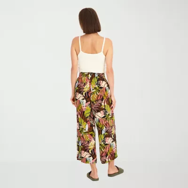 VOLCOM Womens Juniors Wide Leg Pull-On Pant