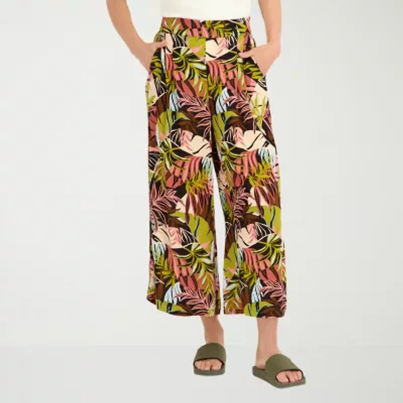 VOLCOM Womens Juniors Wide Leg Pull-On Pant