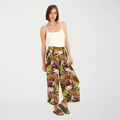 VOLCOM Womens Juniors Wide Leg Pull-On Pant