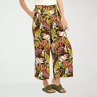 VOLCOM Womens Juniors Wide Leg Pull-On Pant
