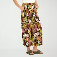 VOLCOM Womens Juniors Wide Leg Pull-On Pant