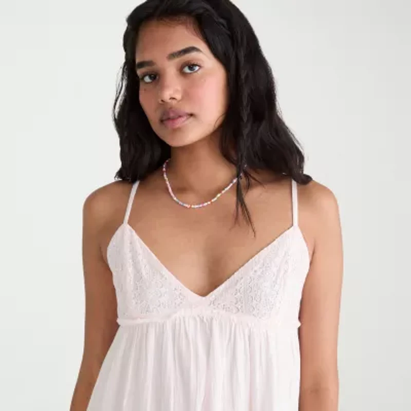 AEROPOSTALE Womens Juniors Sleeveless Spaghetti Straps Fit + Flare Dress