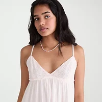 AEROPOSTALE Womens Juniors Sleeveless Spaghetti Straps Fit + Flare Dress