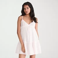 AEROPOSTALE Womens Juniors Sleeveless Spaghetti Straps Fit + Flare Dress