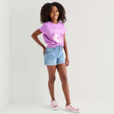 Vanilla Star Big Kid Girls High Rise Shortie Short