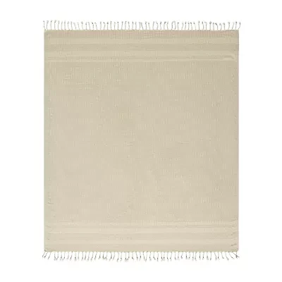 LR Home Beena Stripe Washable Reversible Throw