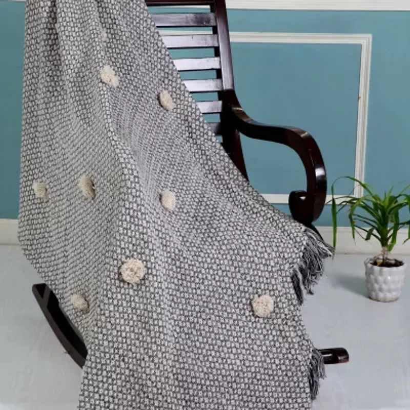 LR Home Danny Diamond Washable Reversible Throw