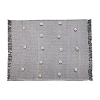 LR Home Danny Diamond Washable Reversible Throw