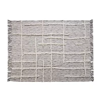 LR Home Ezra Stripe Washable Throw