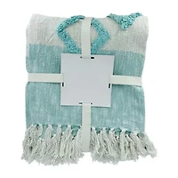 LR Home Hudson Diamond Washable Throw