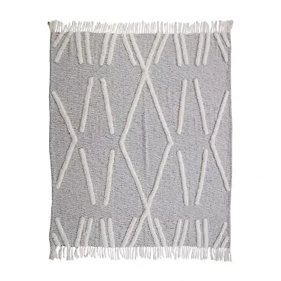 LR Home Luca Diamond Washable Throw