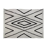 LR Home Logan Diamond Washable Throw