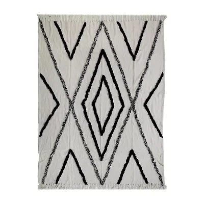 LR Home Logan Diamond Washable Throw